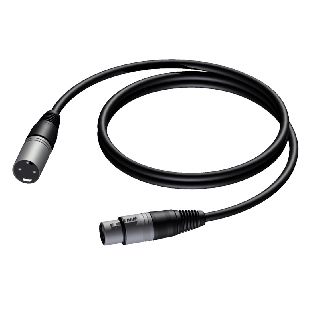 PROCAB  CABLE XLR MALE-XLR FEMALE 10