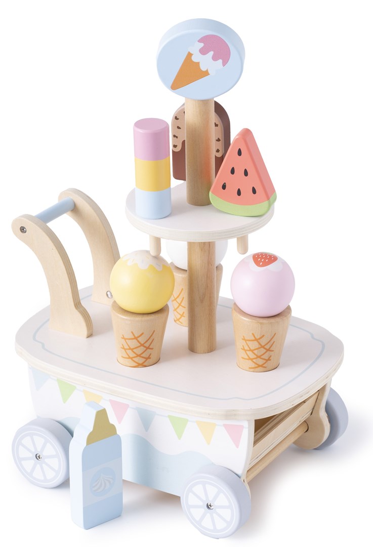 PROMIS  Trolley, wooden ice cream parlor