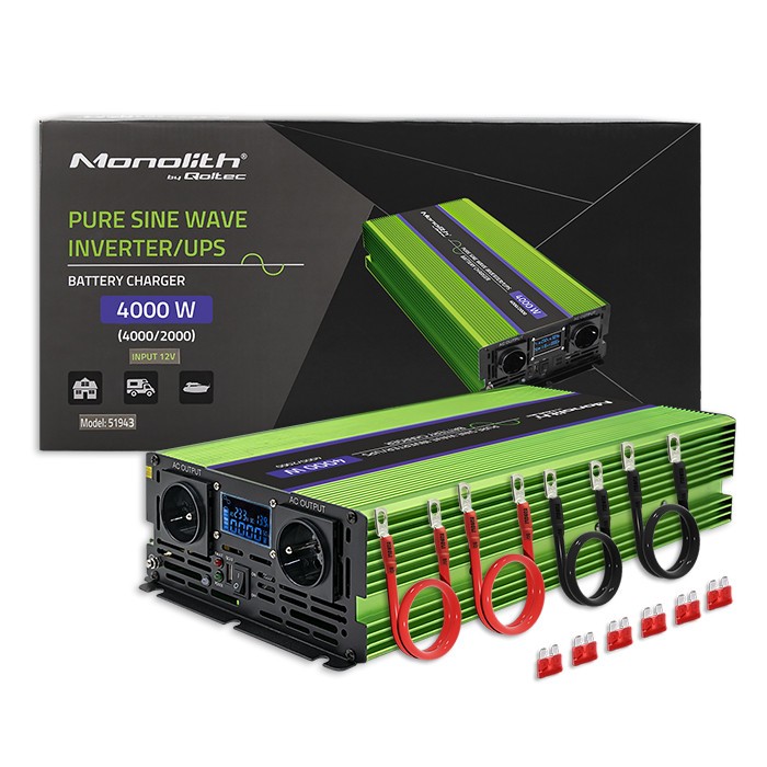 Qoltec  Pure Sine Wave Inwerter Monolith