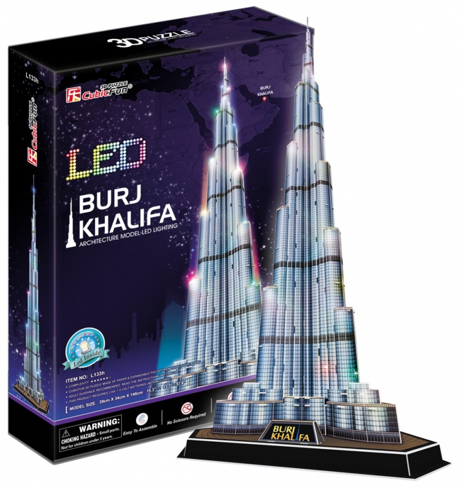 Cubic Fun Puzzle 3D Burj Khalifa