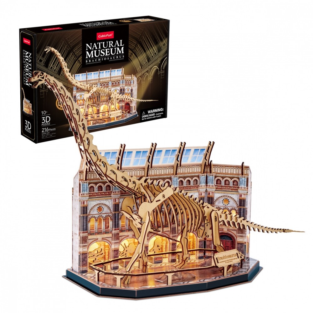 Cubic Fun  Puzzle 3D LED Brachiosaurys