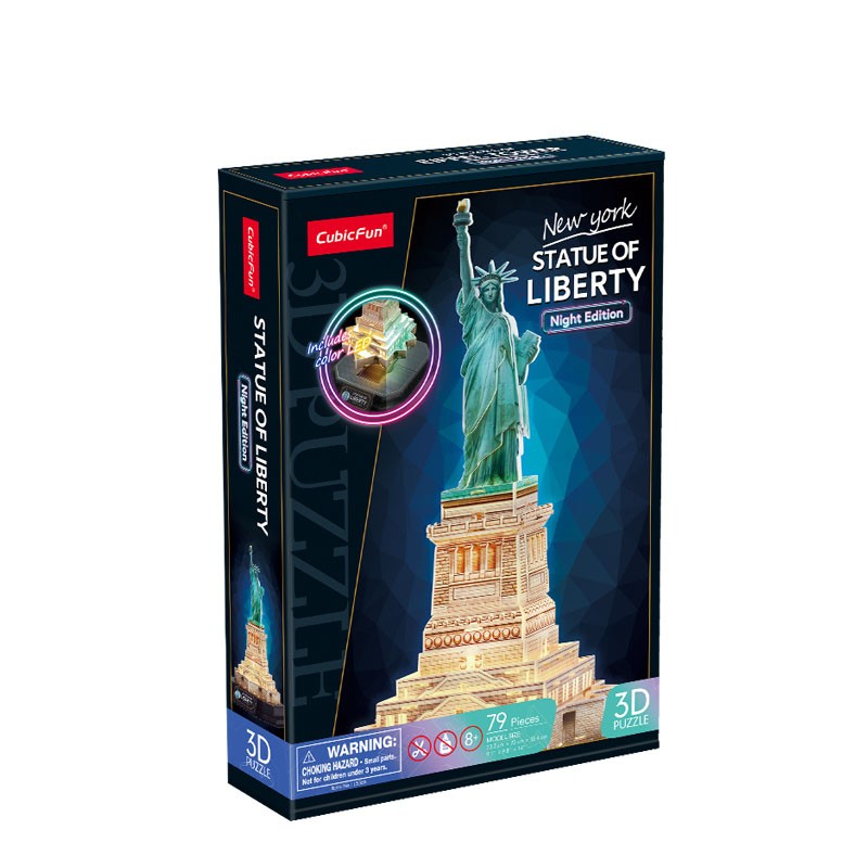 Cubic Fun  Puzzles 3D LED Statue