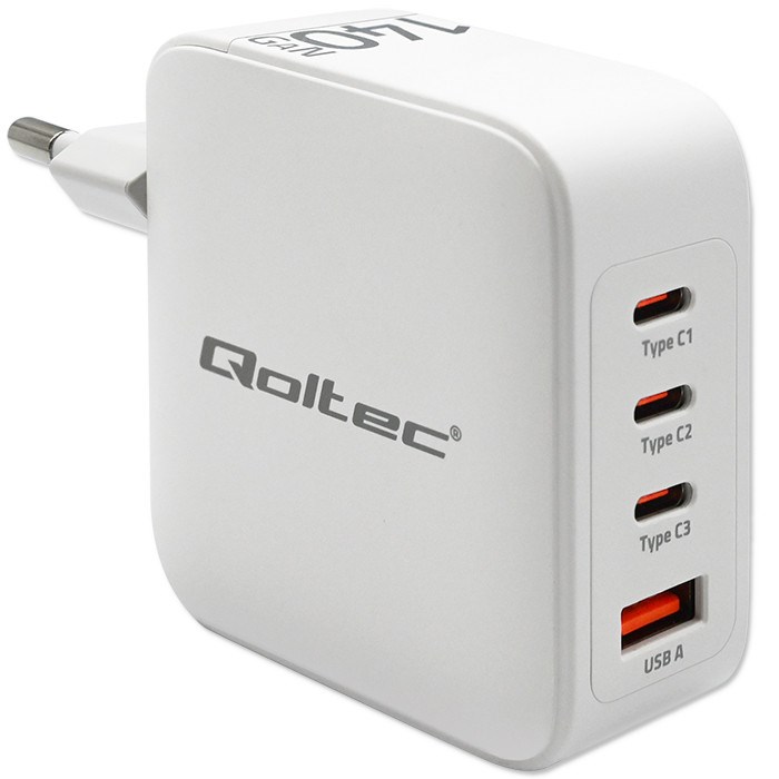 Qoltec  GaN 140W charger 5V 20V