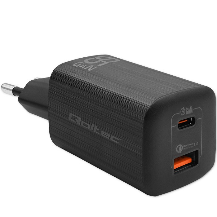 Qoltec  GaN ULTRA 65W charger 5V
