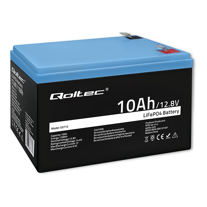 Qoltec  53713 LiFePO4 lithium iron phosphate