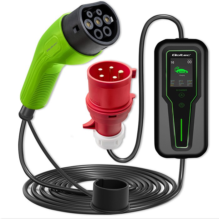 Qoltec Mobile EV Car Charger Adjustable