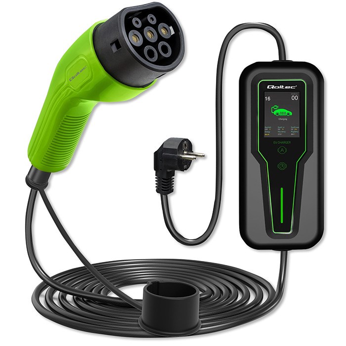 Qoltec  Mobile EV Car Charger Adjustable