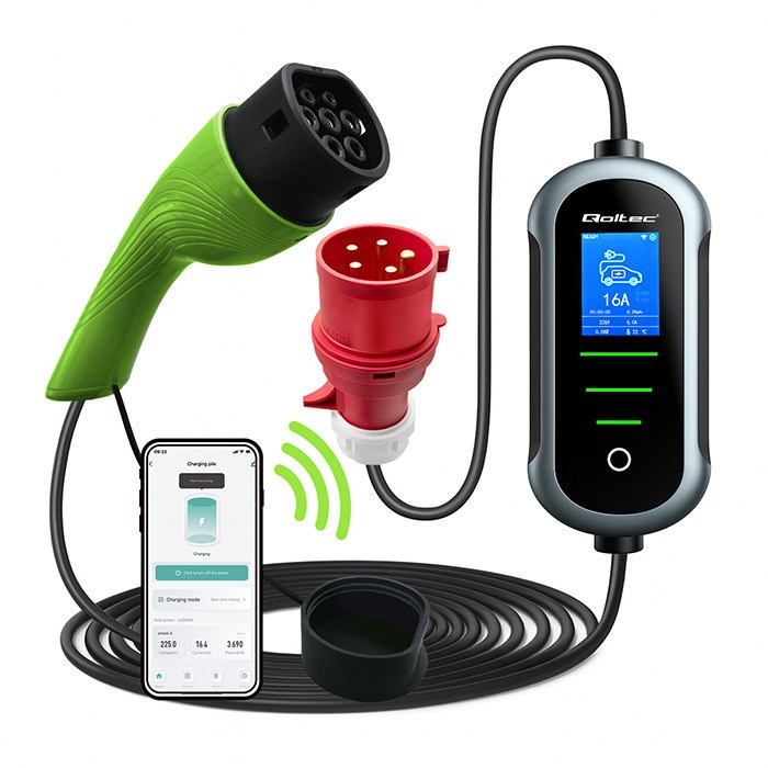 Qoltec  Mobilna ładowarka do samochodu elektrycznego