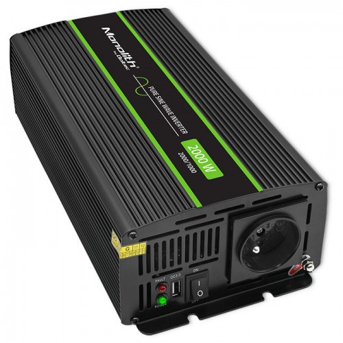 Qoltec Monolith power adapter/inverter Auto 2000