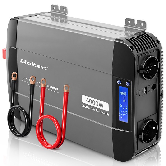 Qoltec Przetwornica napięcia Pure Sine Wave