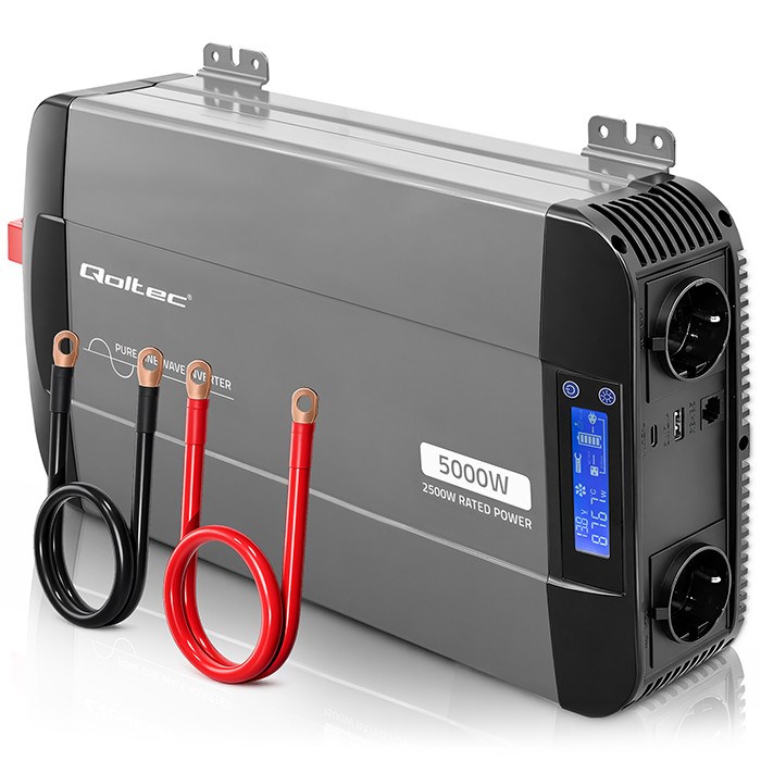 Qoltec Przetwornica napięcia Pure Sine Wave
