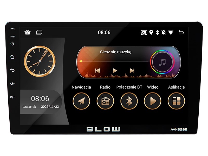 BLOW Radio  AVH-9992 2DIN 9" Android/WiFi/GPS/CARPLAY
