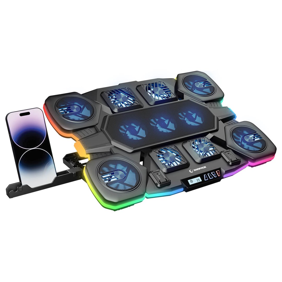 RAMPAGE GAMING GLACIER LAPTOP COOLING STAND