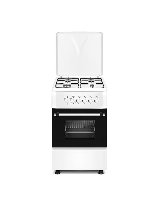 Ravanson  KWGE-K550 white gas-electric cooker |