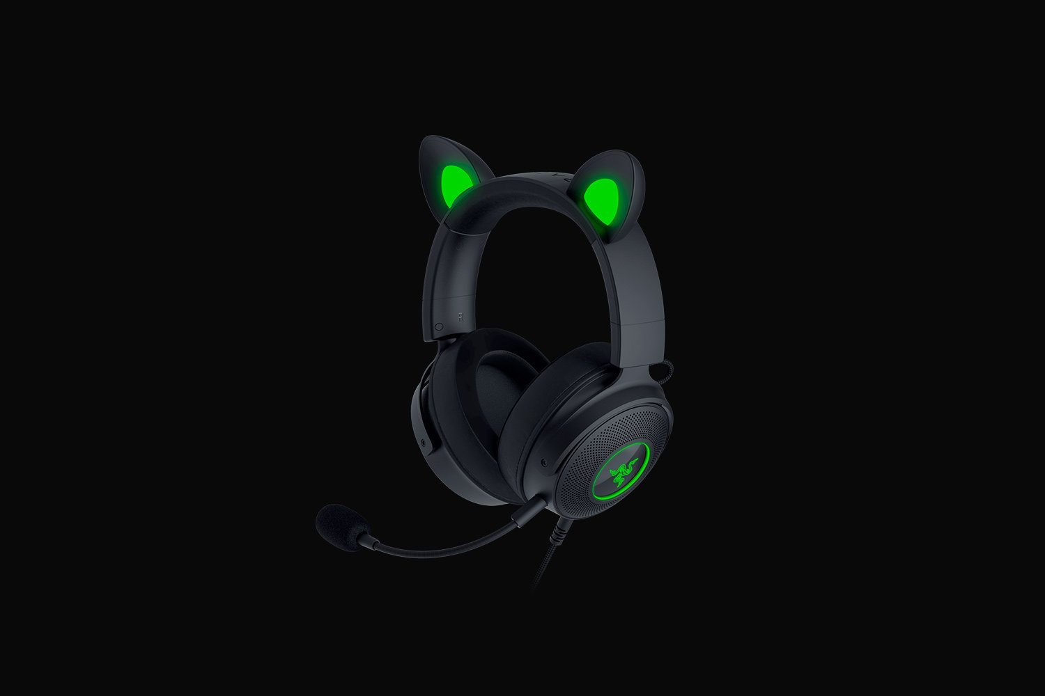 No name Razer Wired, Over-Ear, Black