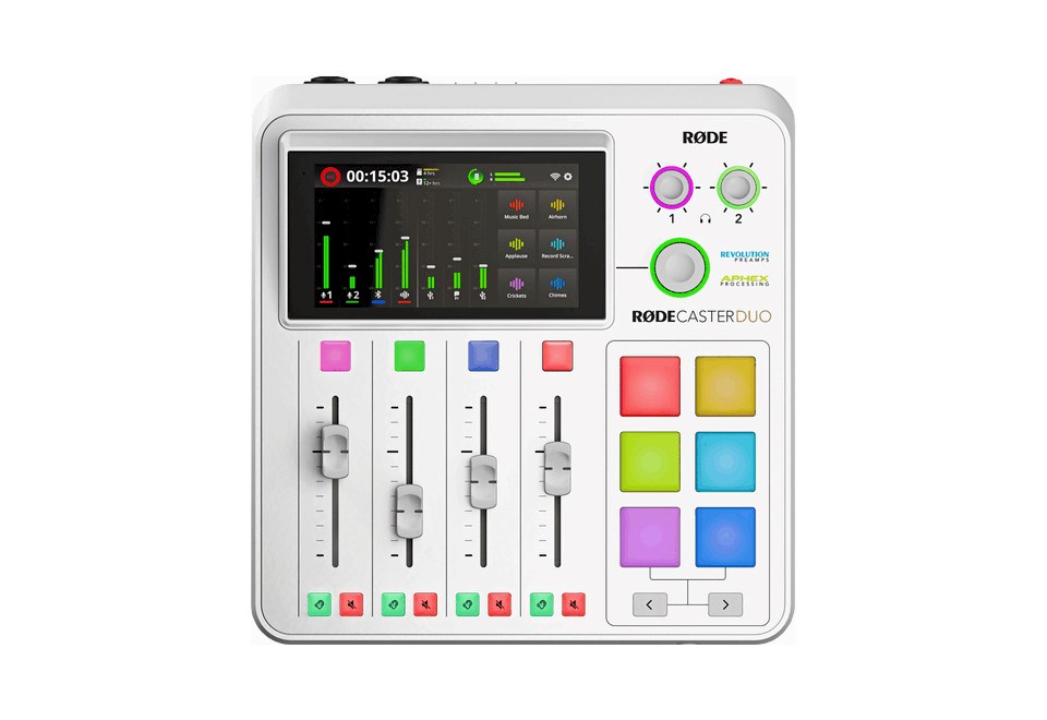 RODE RØDECaster Duo White Podcast production