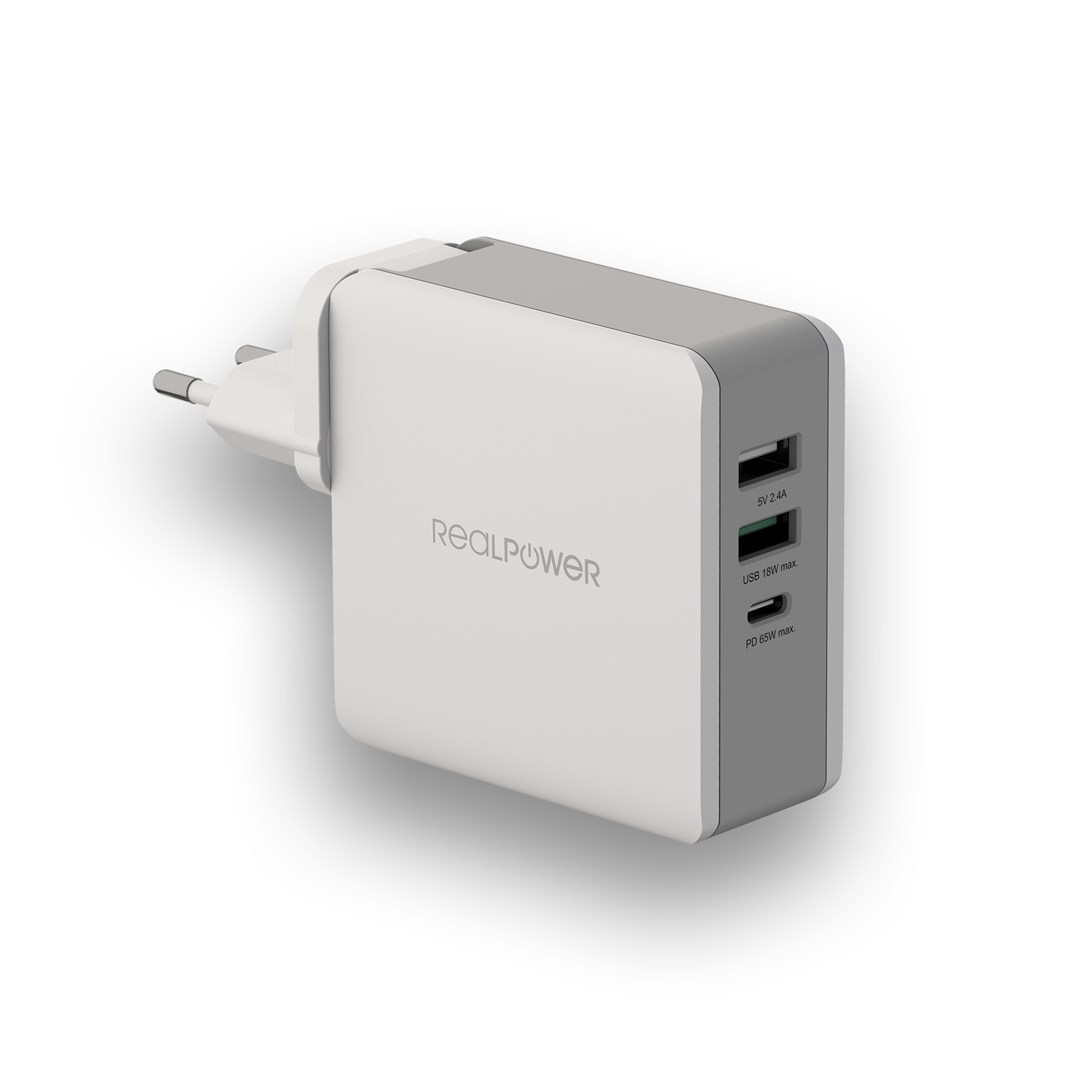 No name RealPower DeskCharge-65 Travel Universal
