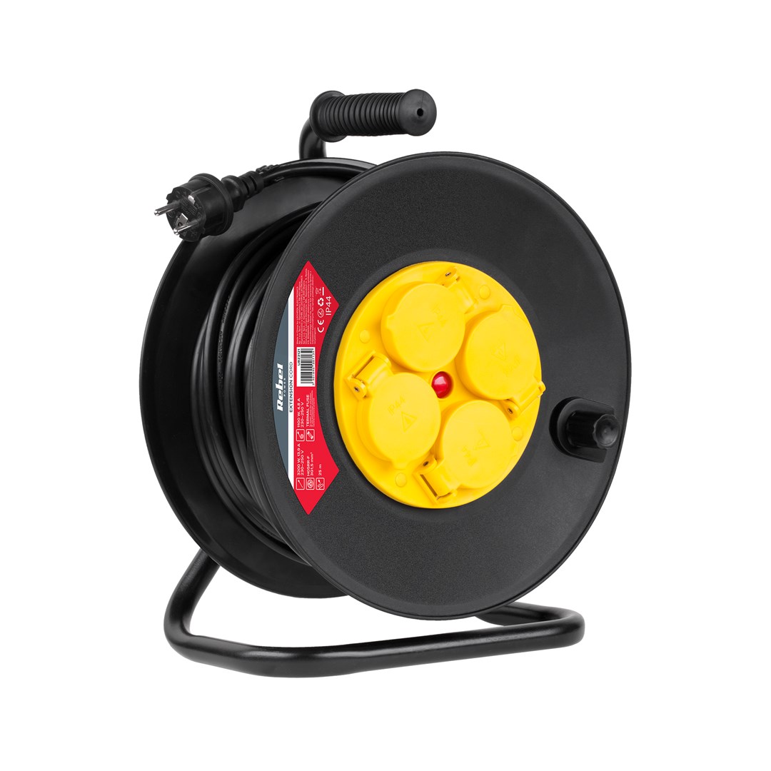 Rebel 4 outlets, 25m, IP44 |