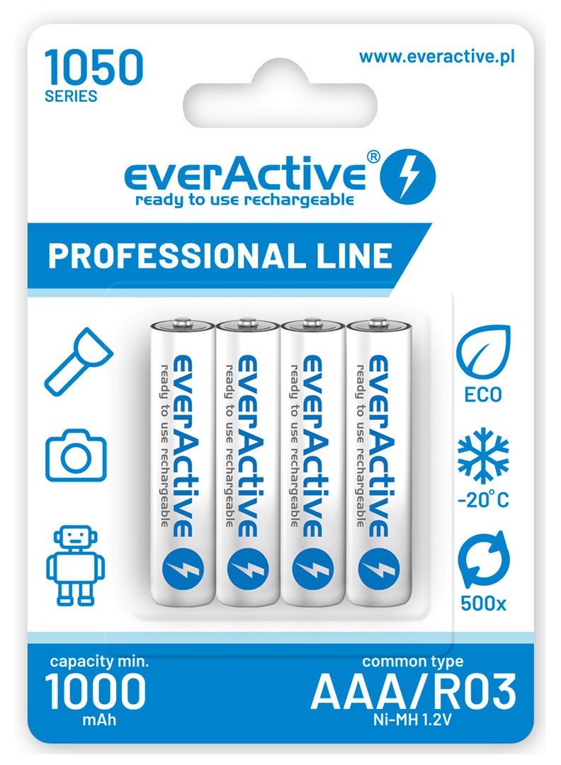 EverActive BATTERIES R03/AAA 1000 mAH BLISTER