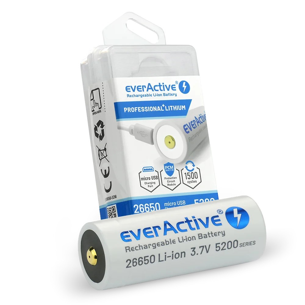 EverActive  Rechargeble battery 26650 3,7V