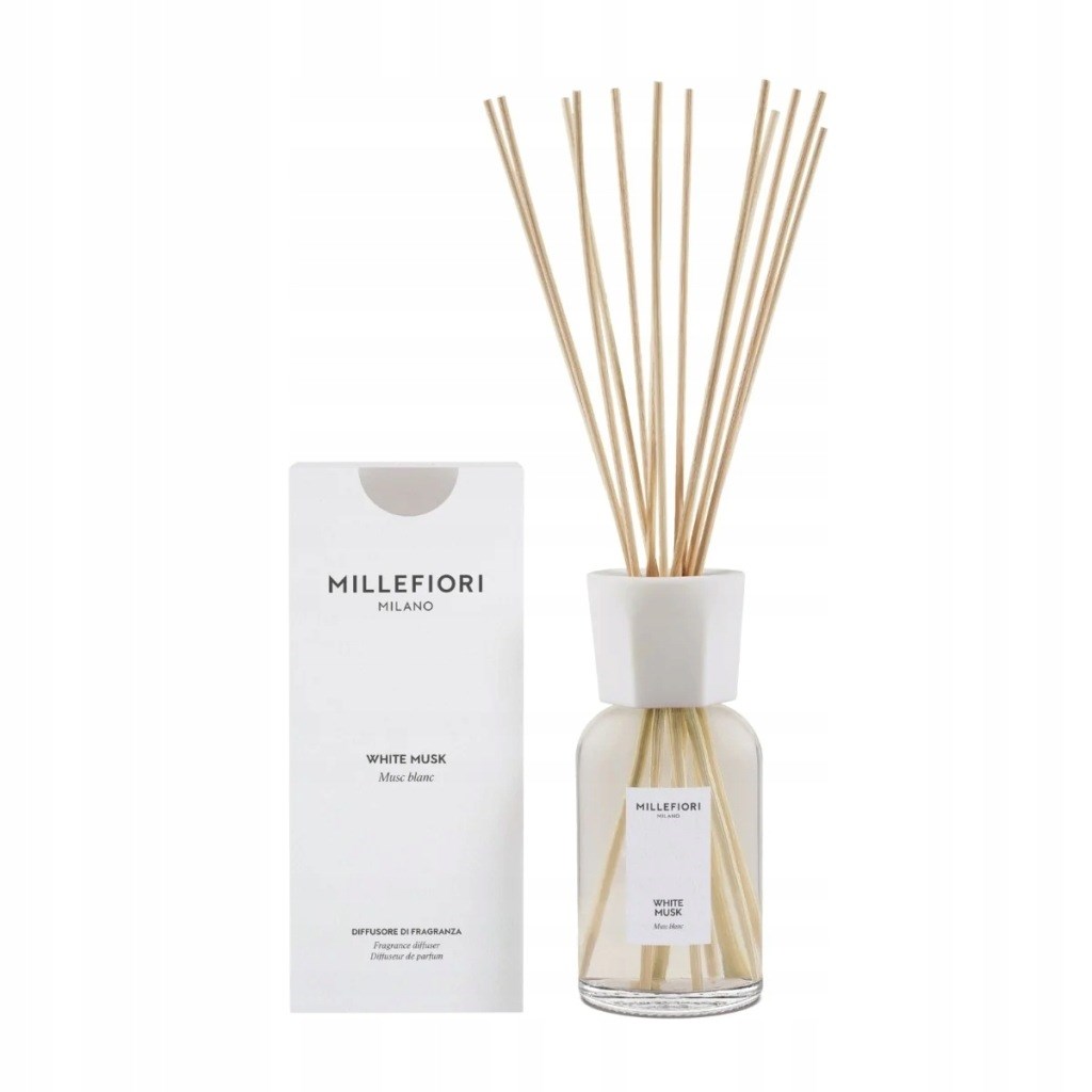 Millefiori Reed Diffuser 500 ml WHITE