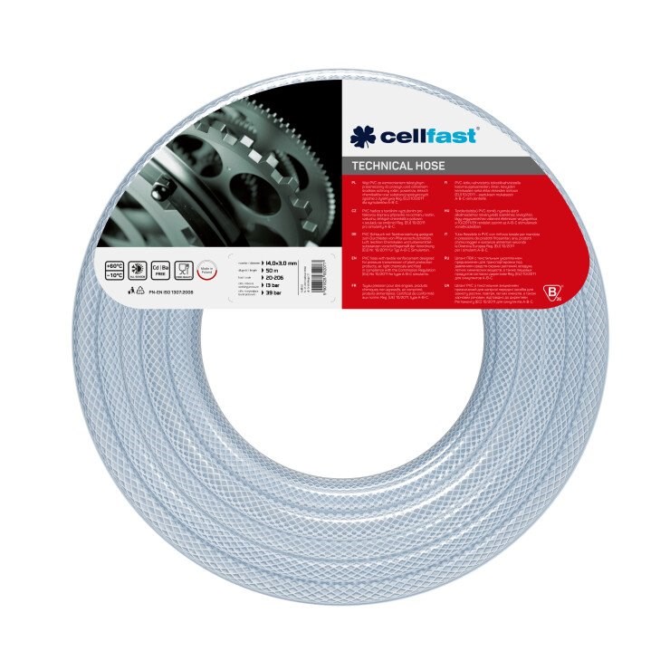 CELLFAST Reinforced technical hose 14mm*3mm*50m |