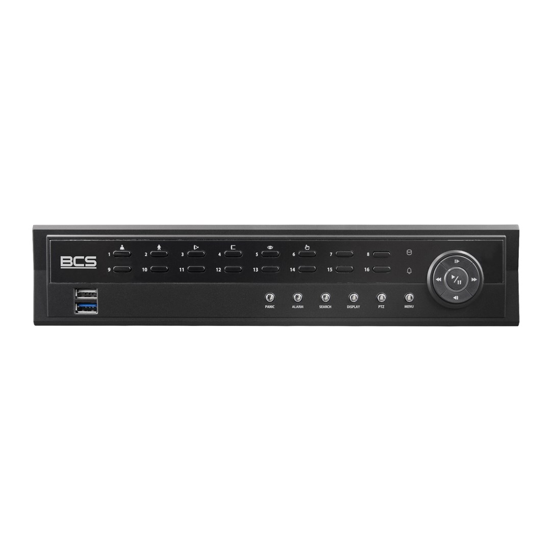 BCS Rejestrator IP 16-kanałowy -U-NVR1602-A-4K-8P(6TB) |