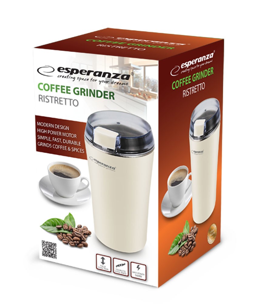 Esperanza Ristretto coffee grinder white |