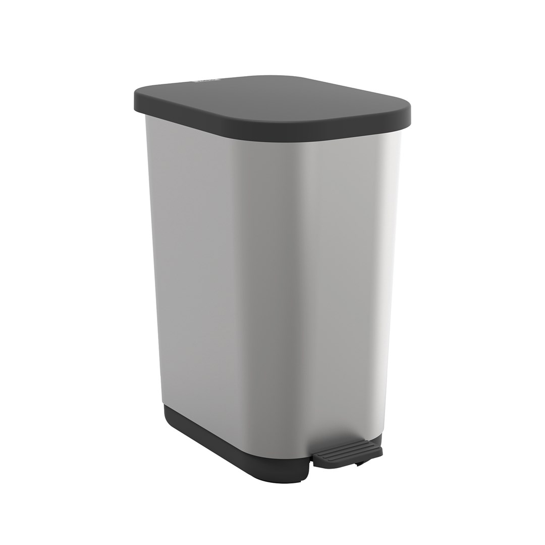 Rotho Ribo Silver - pedal bin
