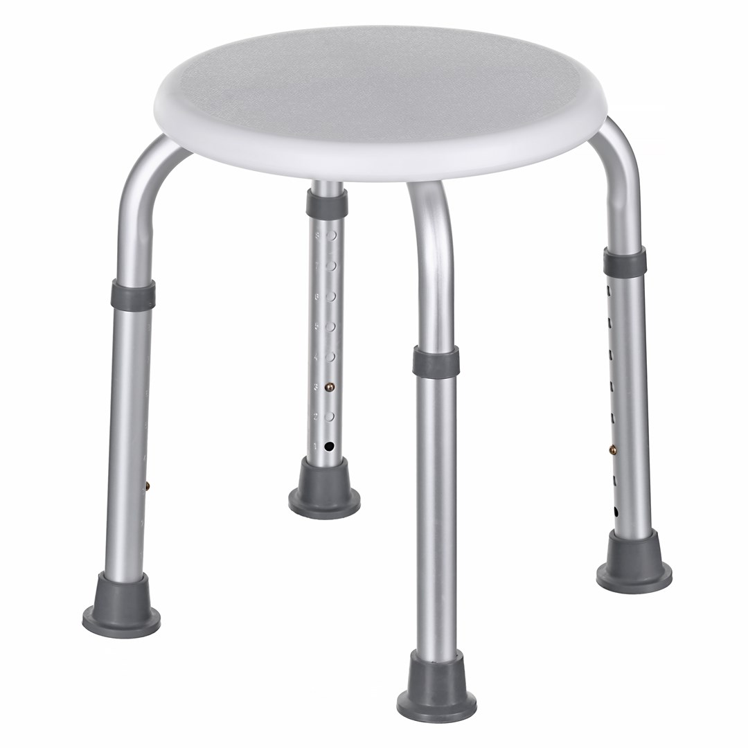 ActionMed Round aluminium shower stool |