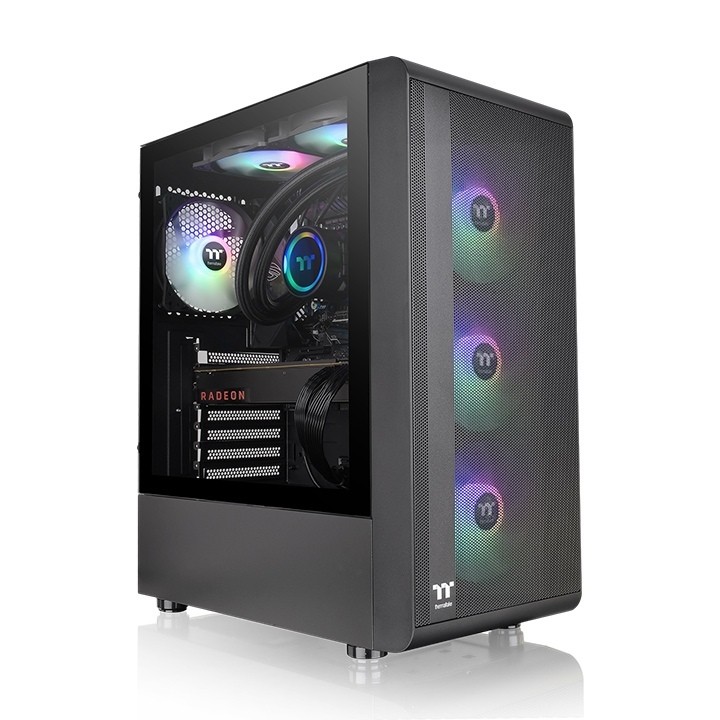 Thermaltake  S200 Tempered Glass ARGB Black
