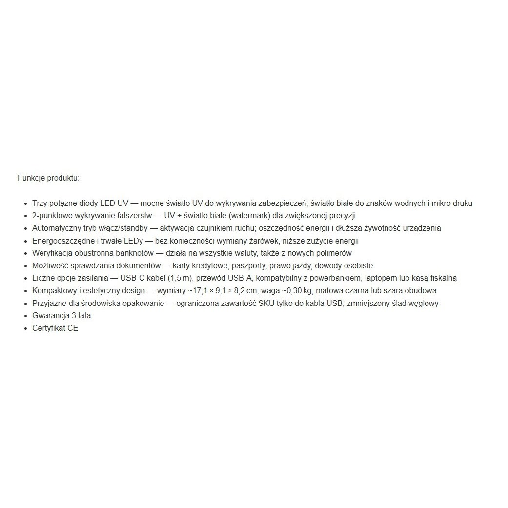SafeScan  75 LED UV banknote tester