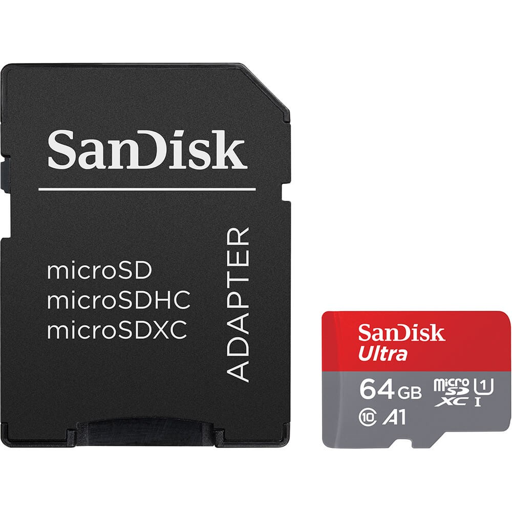 SANDISK Ultra microSD 64GB + SD-adapt