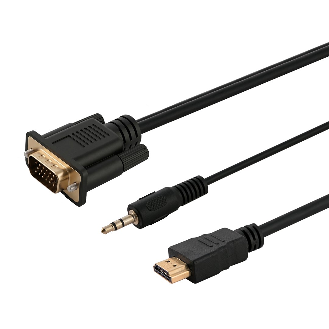 SAVIO Cable HDMI CL-198 HDMI(M)-VGA(M) audio1