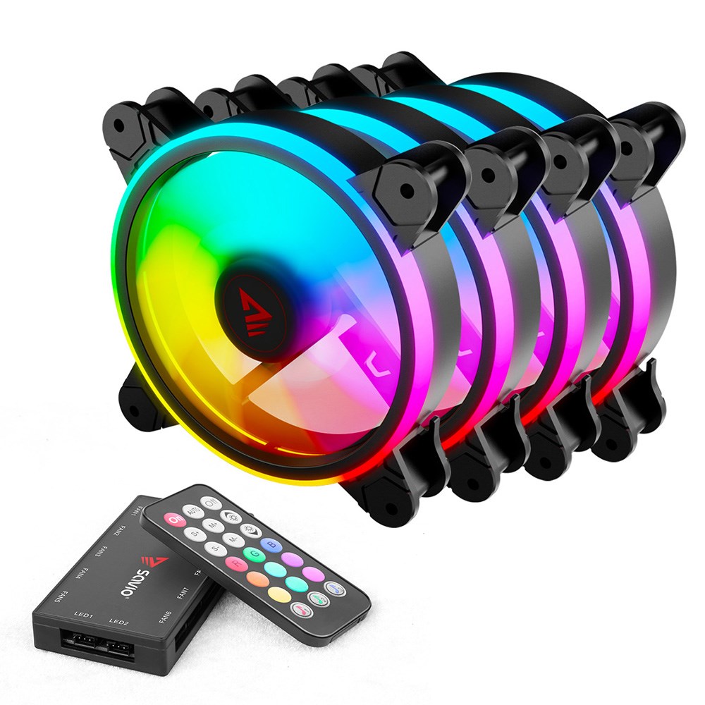 SAVIO  FAN-01 4-pack 120mm ARGB fan