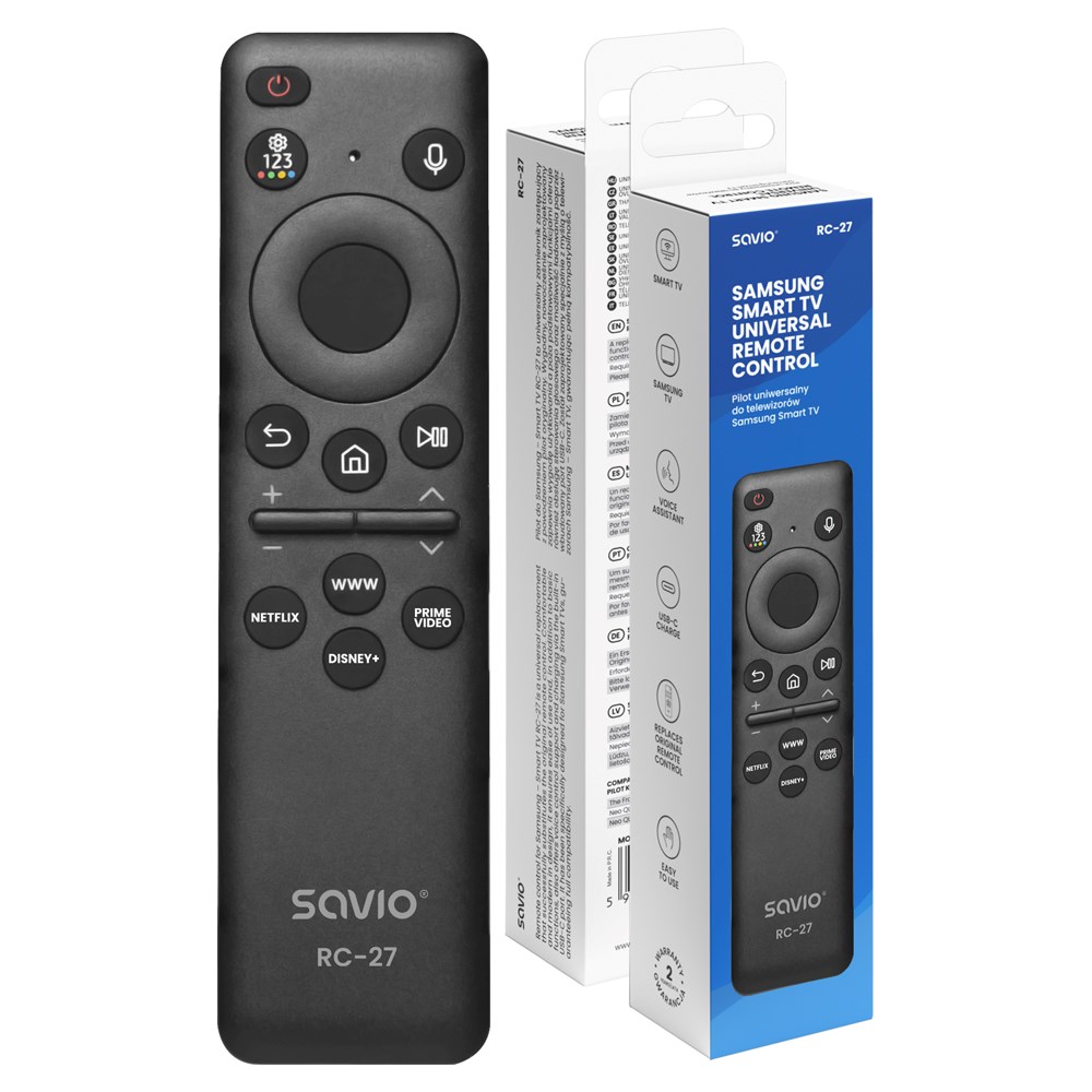 SAVIO  RC-27 Universal/replacement remote control for