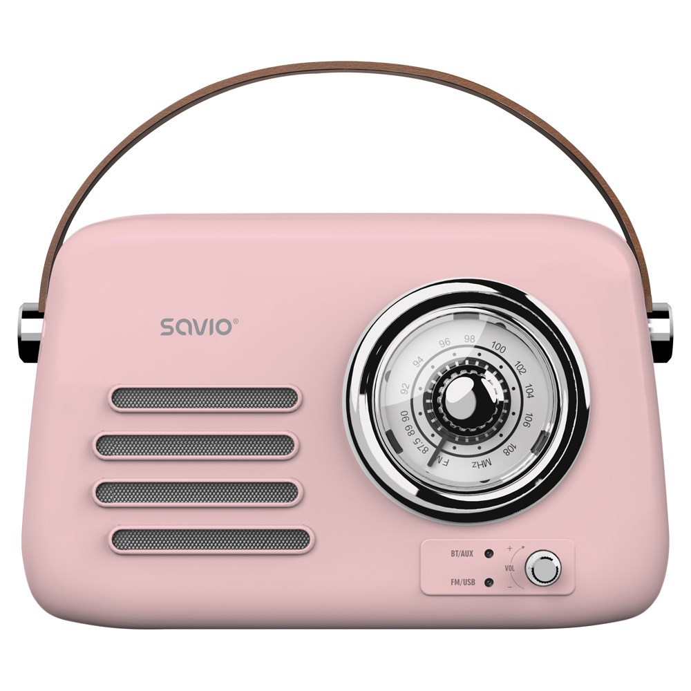 SAVIO RS-03 Portable radio, pink |
