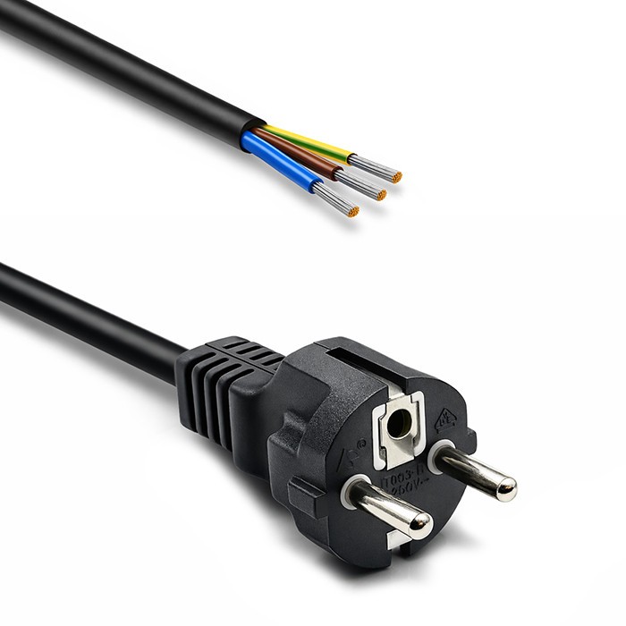 Qoltec  SCHUKO CEE power cable Cu