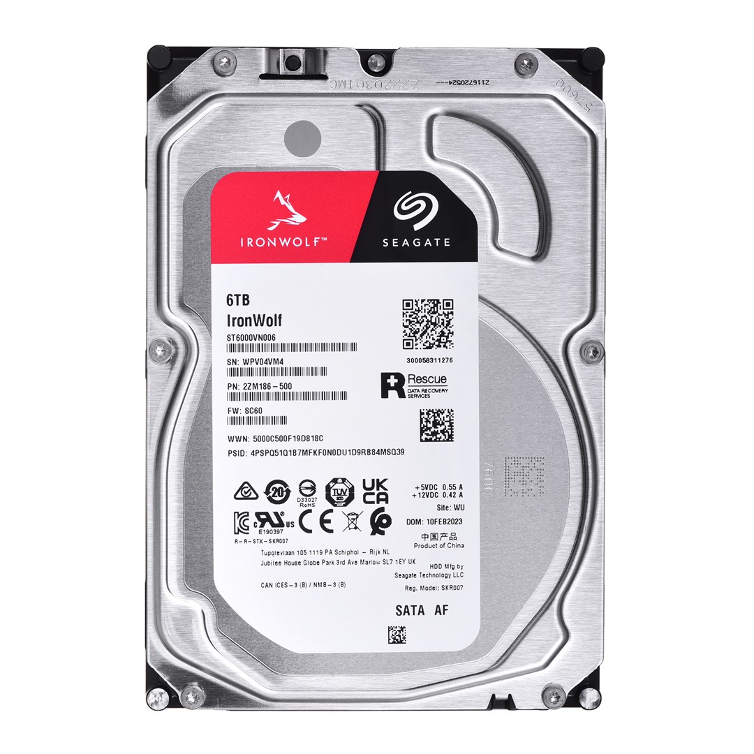 SEAGATE  IronWolf hard drive 6TB 3