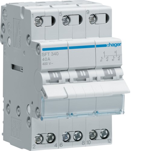 HAGER SFT340 POWER SWITCH 40A 3P