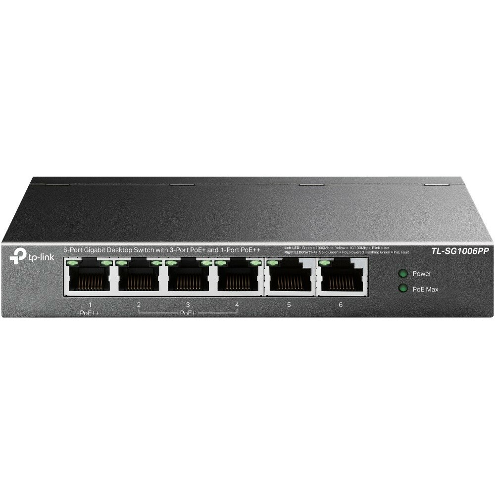 TP-LINK SG1006PP Switch 6GE (3PoE+ 1PoE++)