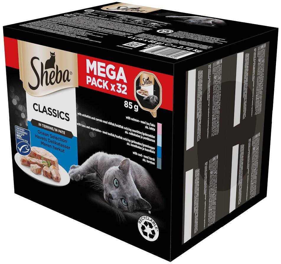 Sheba  Classics Ocean Selection Pate White
