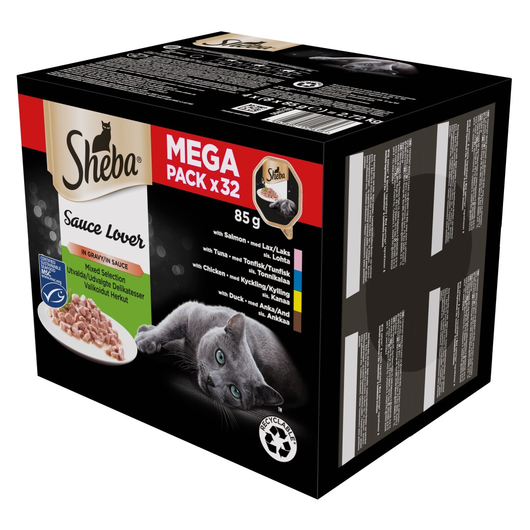 Sheba Sauce Lover Duck, Chicken, Salmon