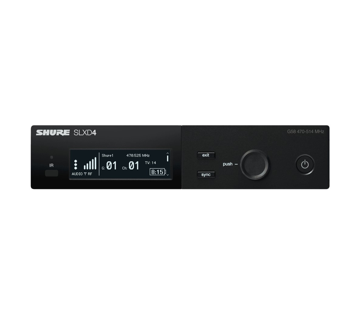 SHURE  SLXD4E-G59 wireless microphone receiver Desktop