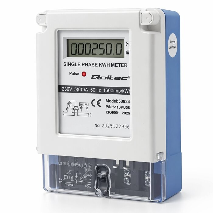 Qoltec  Single phase electronic meter 230V