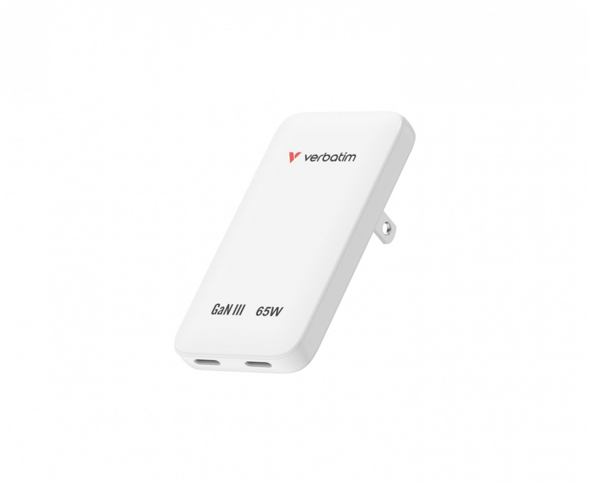 Verbatim Slim GaN charger 65W 2x