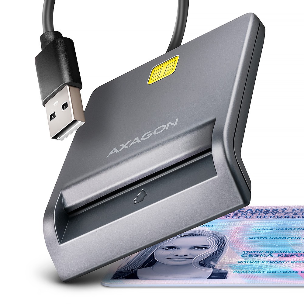 AXAGON Smart card reader CRE-SM3T USB