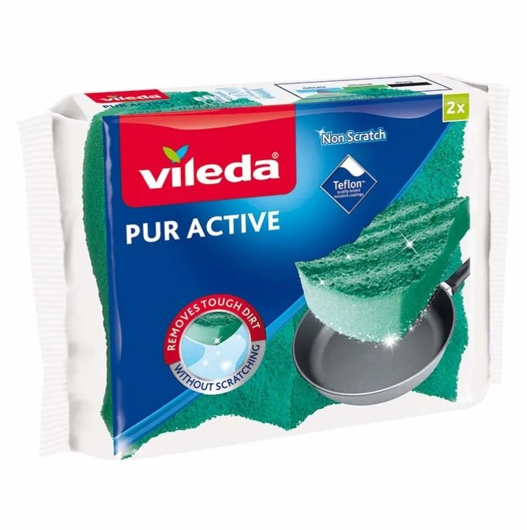 Vileda Sponge Scourer Pur Active 2