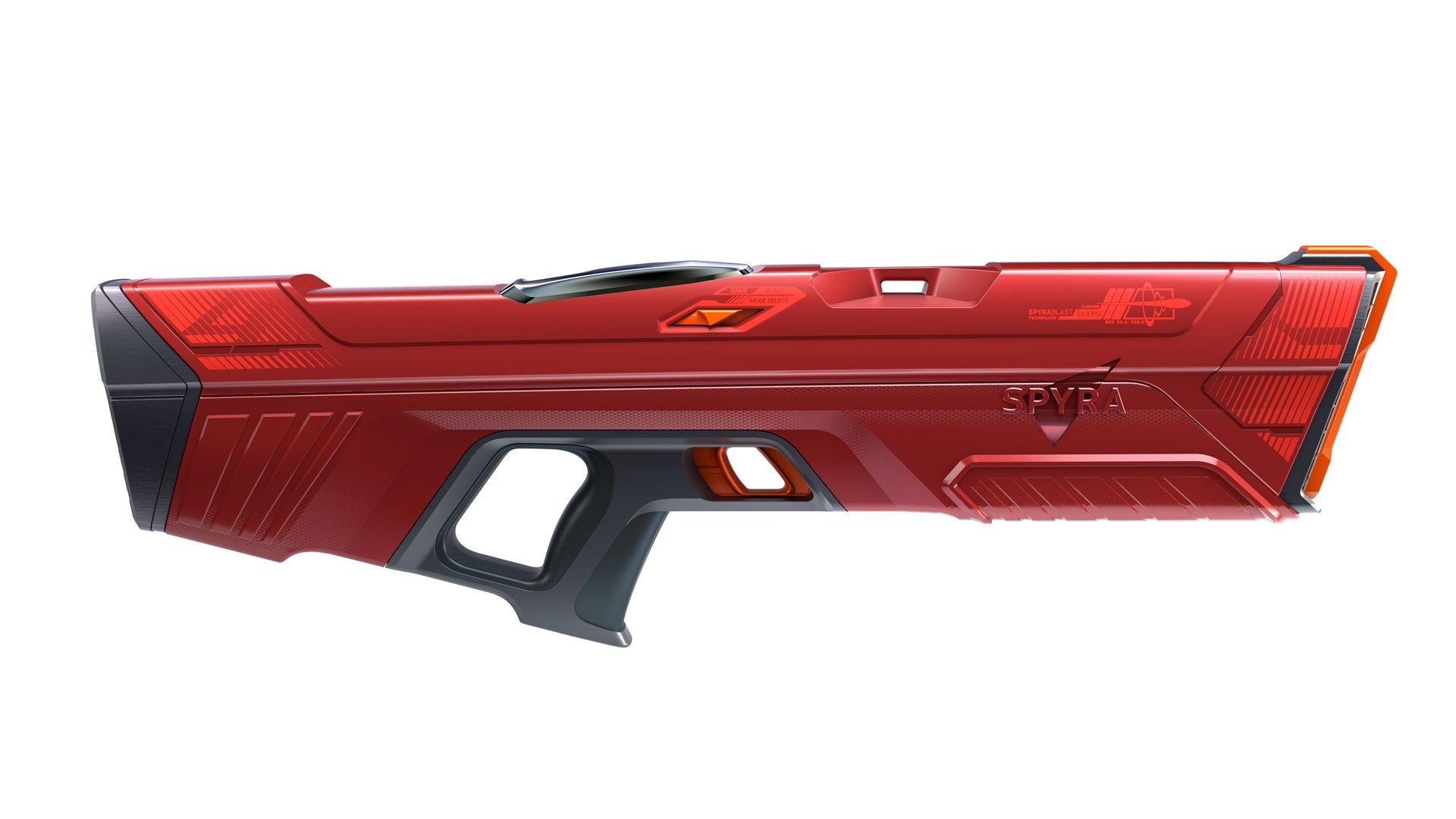 No name Spyra Four Wasserpistole rot