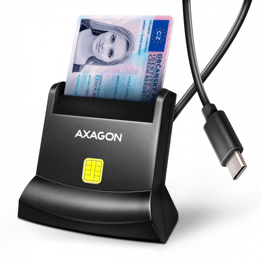 AXAGON SRE-SM4NC card reader smart USB-C